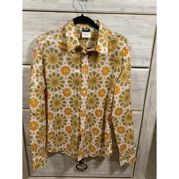 Vintage Dolce & Gabbana Men's 70s Button-Up Shirt - made in Italy - Picture 1 of 8